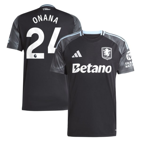 aston villa adidas away shirt 2025-26 with onana 24 printing Collection | Official Aston Villa Shirts