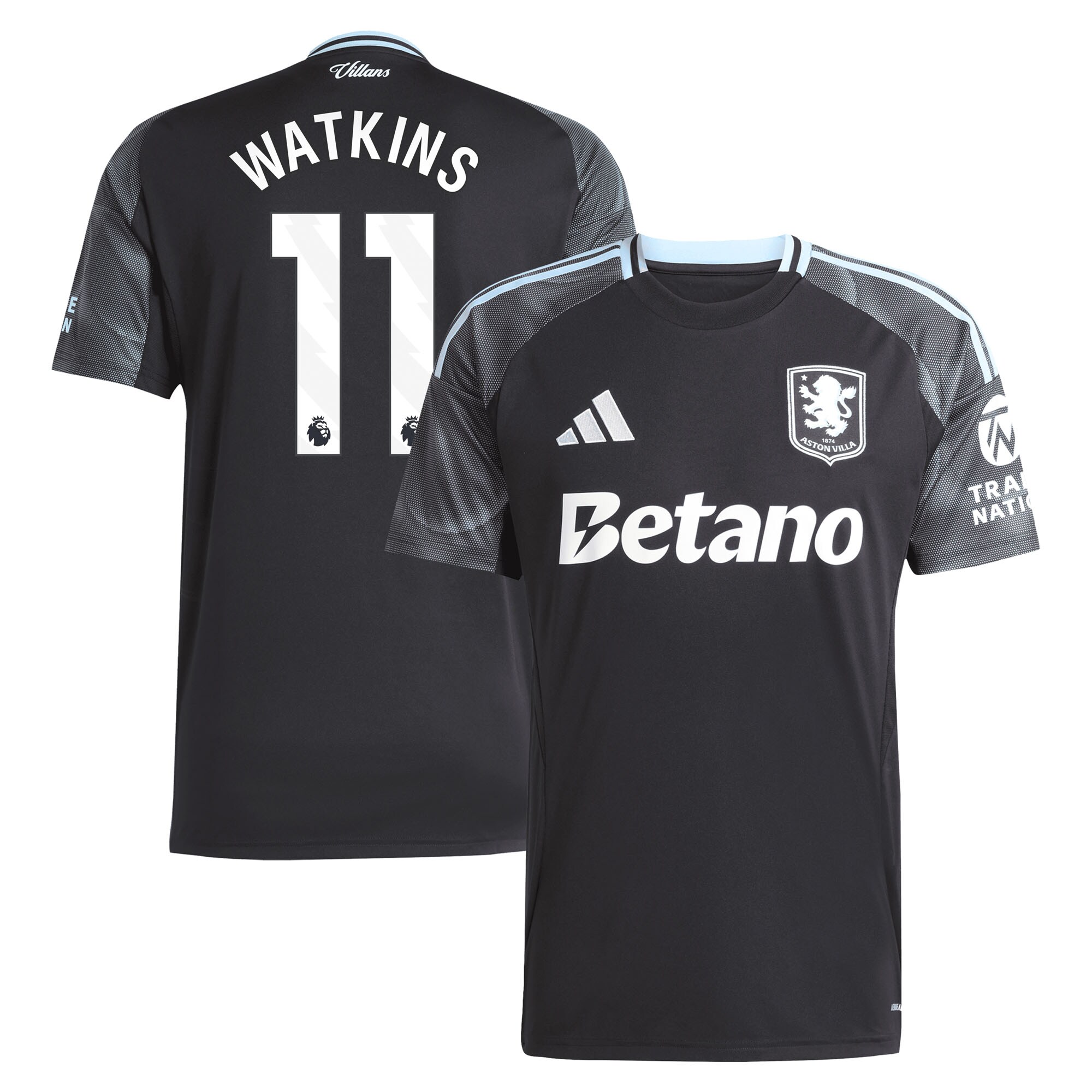 aston villa adidas away shirt 2025-26 with watkins 11 printing Collection | Official Aston Villa Shirts