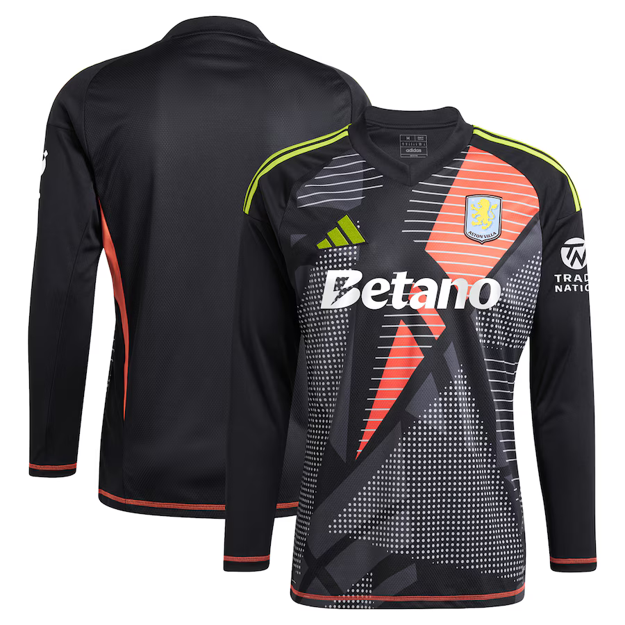 aston villa adidas goalkeeper shirt 2024-25 – long sleeve – 201964001 with custom printing Collection | Official Aston Villa Shirts