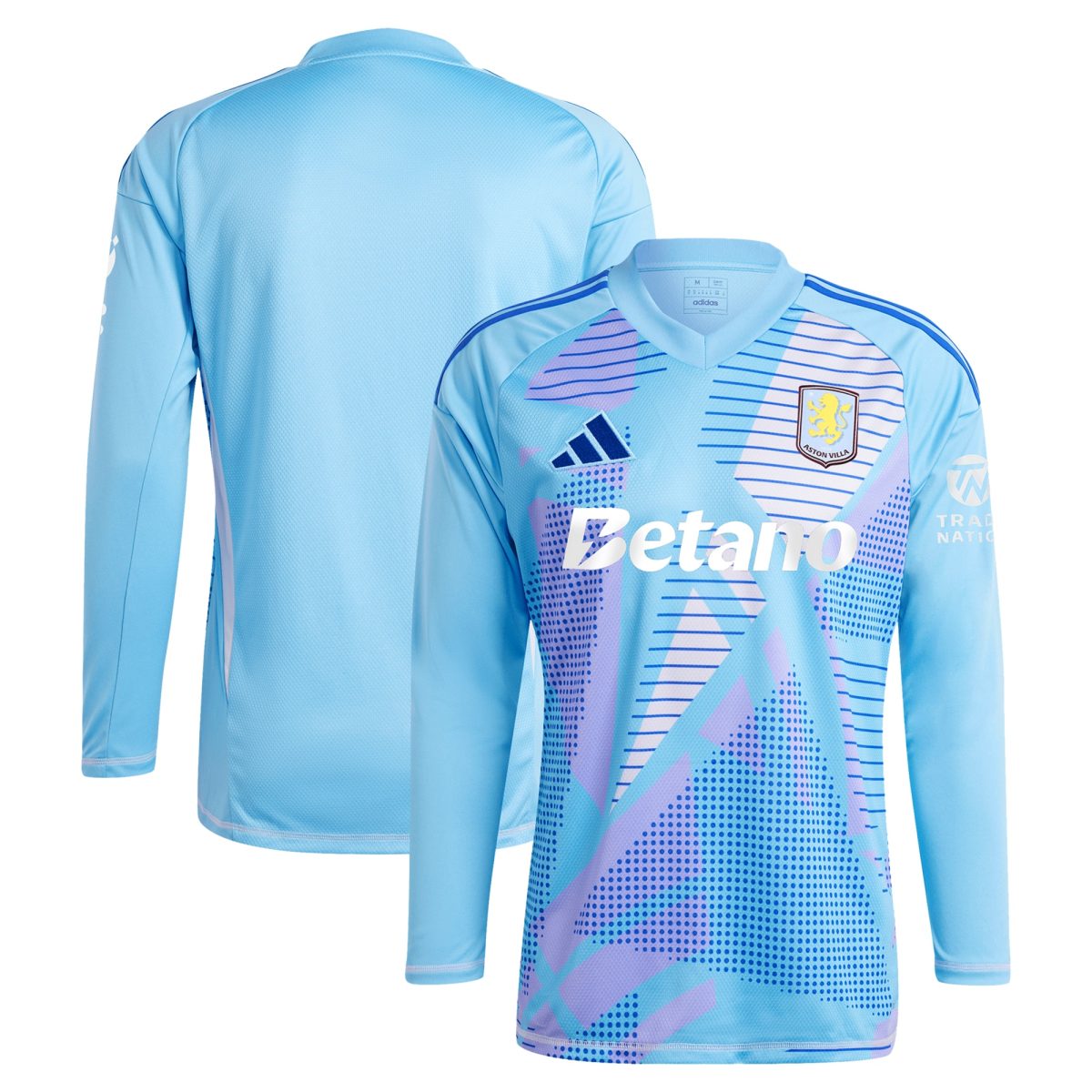 aston villa adidas goalkeeper shirt 2024-25 – long sleeve – 201964005 with custom printing Collection | Official Aston Villa Shirts