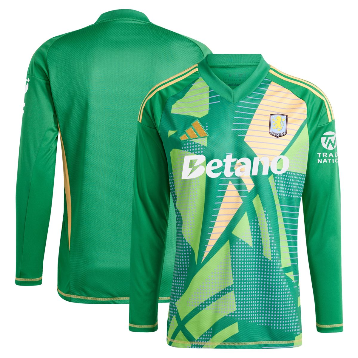 aston villa adidas goalkeeper shirt 2024-25 – long sleeve – 201964009 with custom printing Collection | Official Aston Villa Shirts