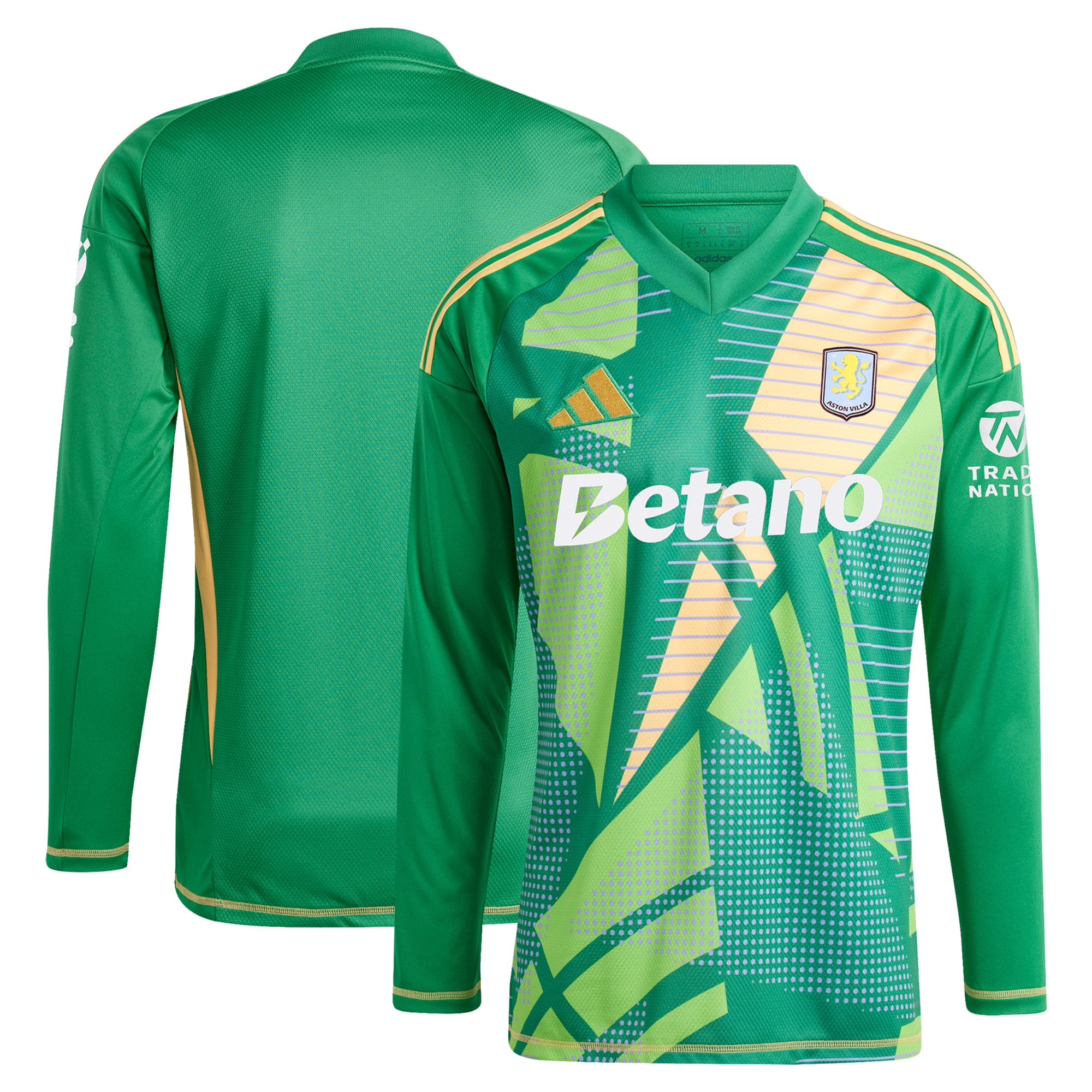 aston villa adidas goalkeeper shirt 2024-25 – long sleeve – 201964009 with custom printing Collection | Official Aston Villa Shirts