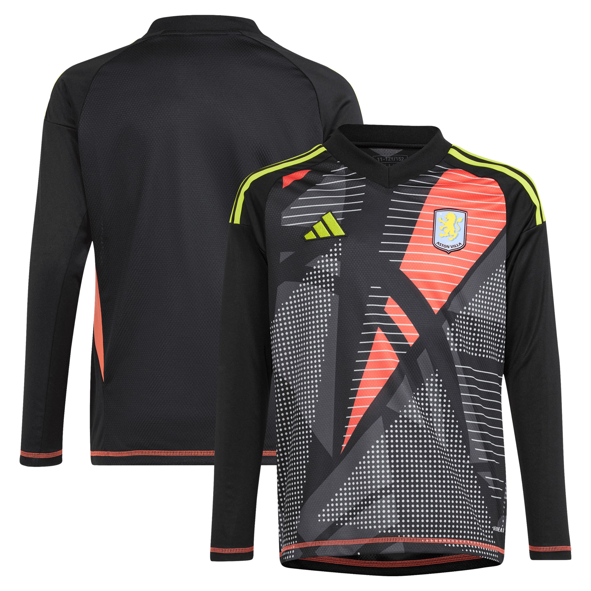 aston villa adidas goalkeeper shirt 2024-25 – long sleeve – kids – 201964003 with custom printing Collection | Official Aston Villa Shirts