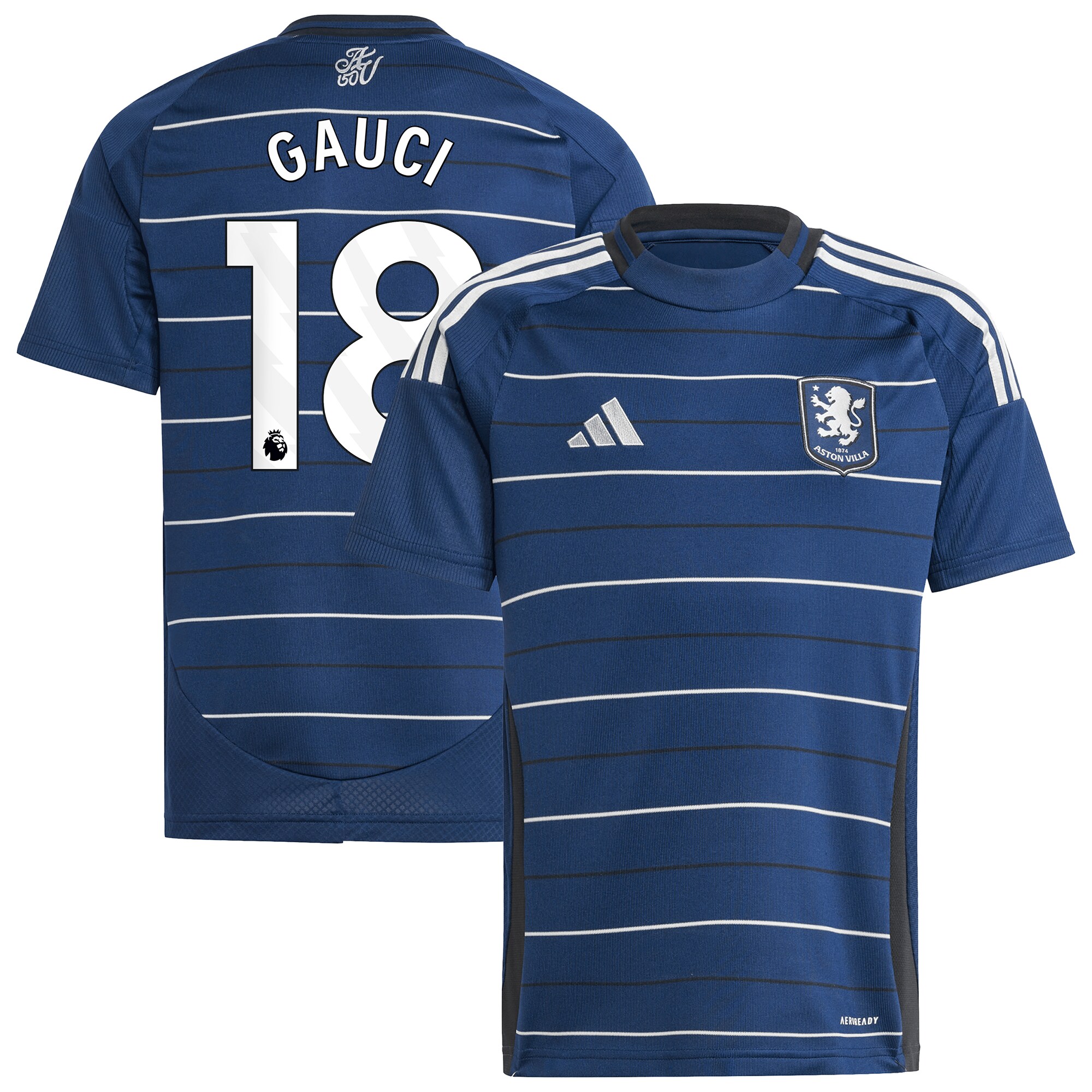 aston villa adidas goalkeeper shirt 2024-25 – long sleeve – kids with gauci 18 printing – 202030990 Collection | Official Aston Villa Shirts