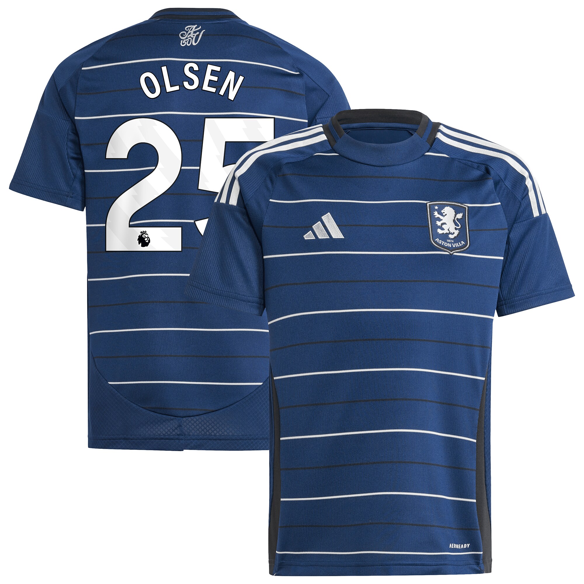 aston villa adidas goalkeeper shirt 2024-25 – long sleeve – kids with olsen 25 printing – 202030994 Collection | Official Aston Villa Shirts