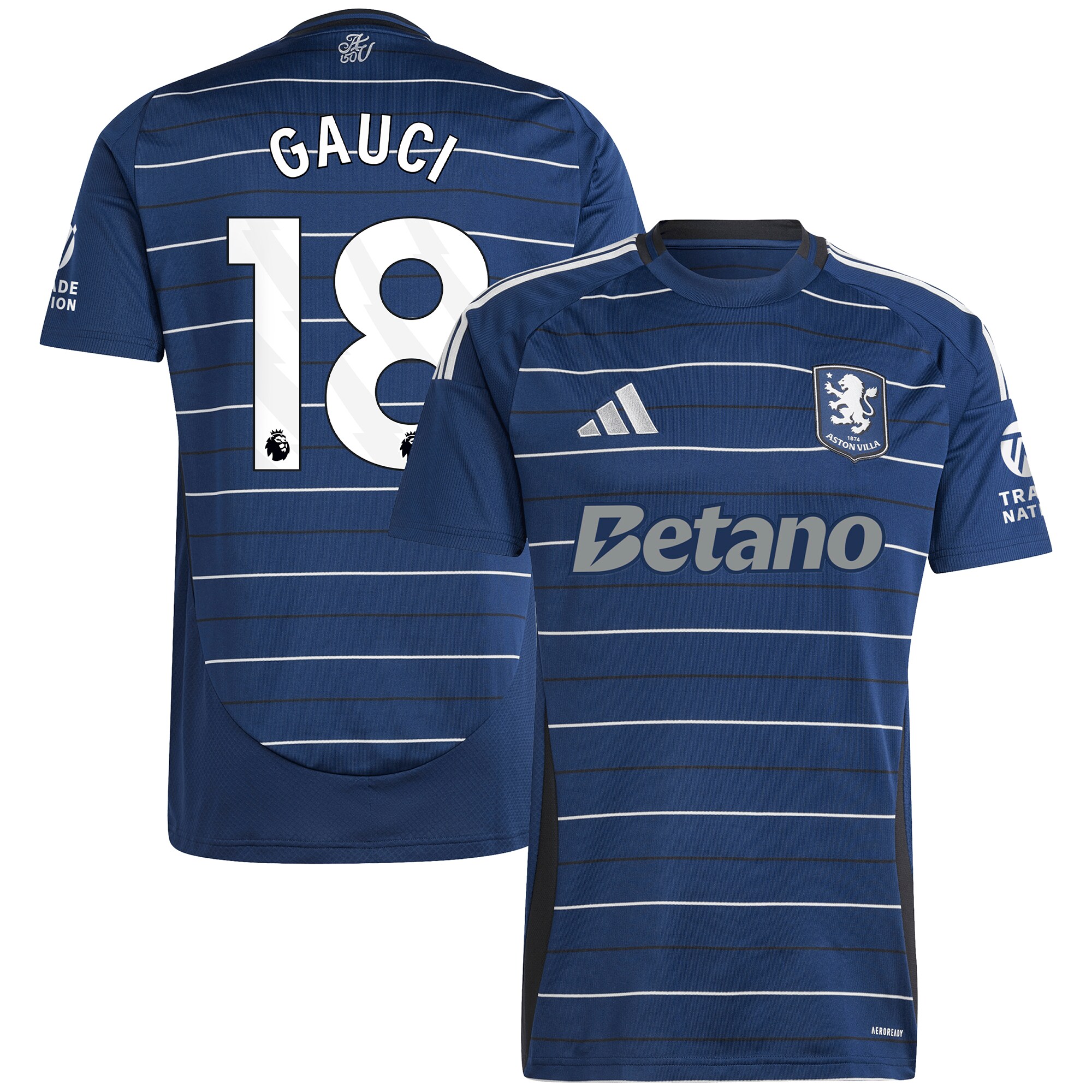 aston villa adidas goalkeeper shirt 2024-25 – long sleeve with gauci 18 printing – 202030972 Collection | Official Aston Villa Shirts