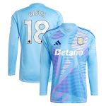 aston villa adidas goalkeeper shirt 2024-25 – long sleeve with gauci 18 printing – 202030982 Collection | Official Aston Villa Shirts