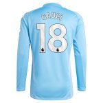 aston villa adidas goalkeeper shirt 2024-25 – long sleeve with gauci 18 printing – 202030982 Collection | Official Aston Villa Shirts
