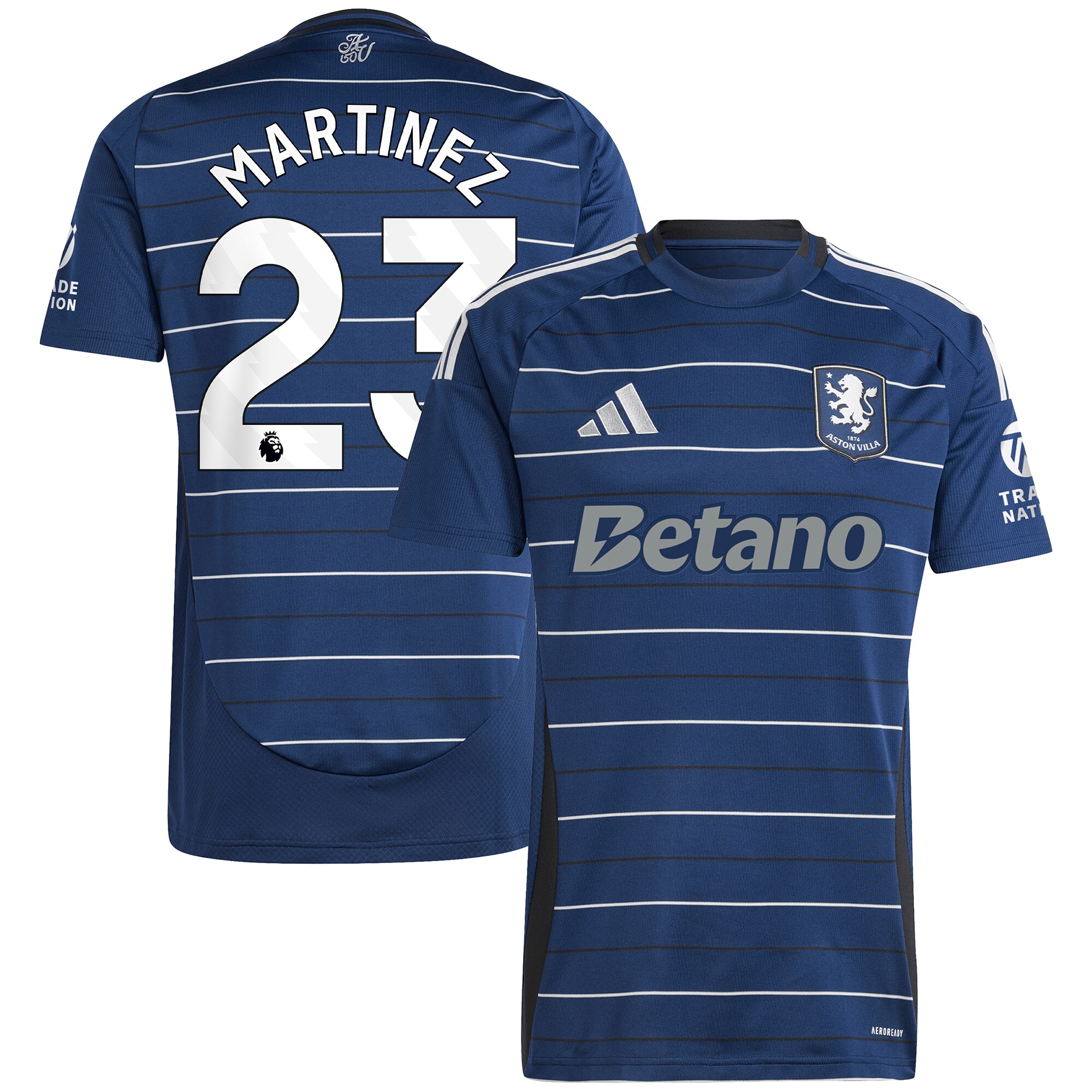 aston villa adidas goalkeeper shirt 2024-25 – long sleeve with martinez 23 printing – 202030973 Collection | Official Aston Villa Shirts