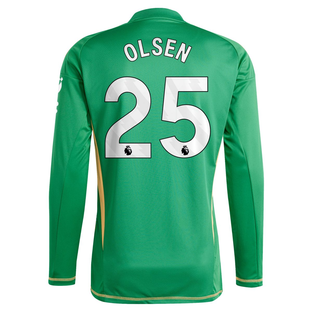 aston villa adidas goalkeeper shirt 2024-25 – long sleeve with olsen 25 printing Collection | Official Aston Villa Shirts