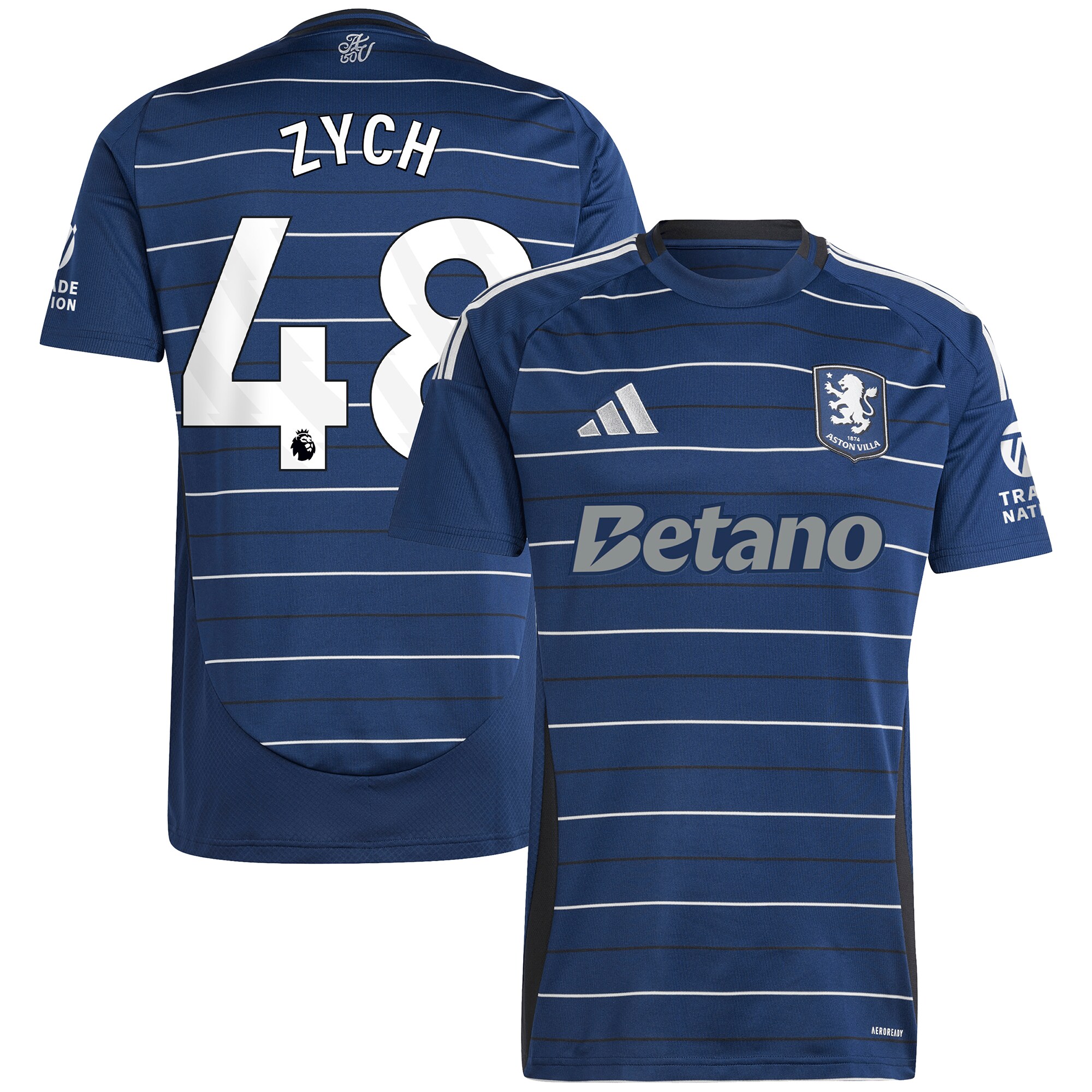 aston villa adidas goalkeeper shirt 2024-25 – long sleeve with zych 48 printing – 202153093 Collection | Official Aston Villa Shirts