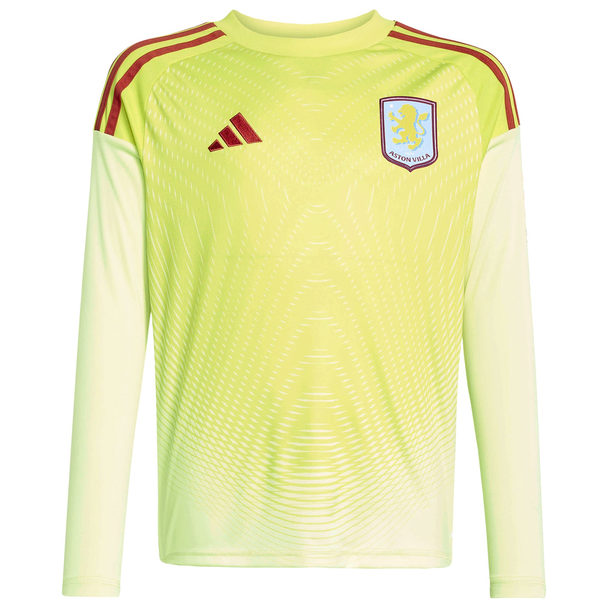 aston villa adidas goalkeeper shirt 2025-26 – long sleeve – kids with custom printing Collection | Official Aston Villa Shirts