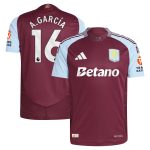 aston villa adidas home authentic shirt 2024-25 with a.garcía 16 printing Collection | Official Aston Villa Shirts