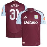 aston villa adidas home authentic shirt 2024-25 with bailey 31 cup printing Collection | Official Aston Villa Shirts
