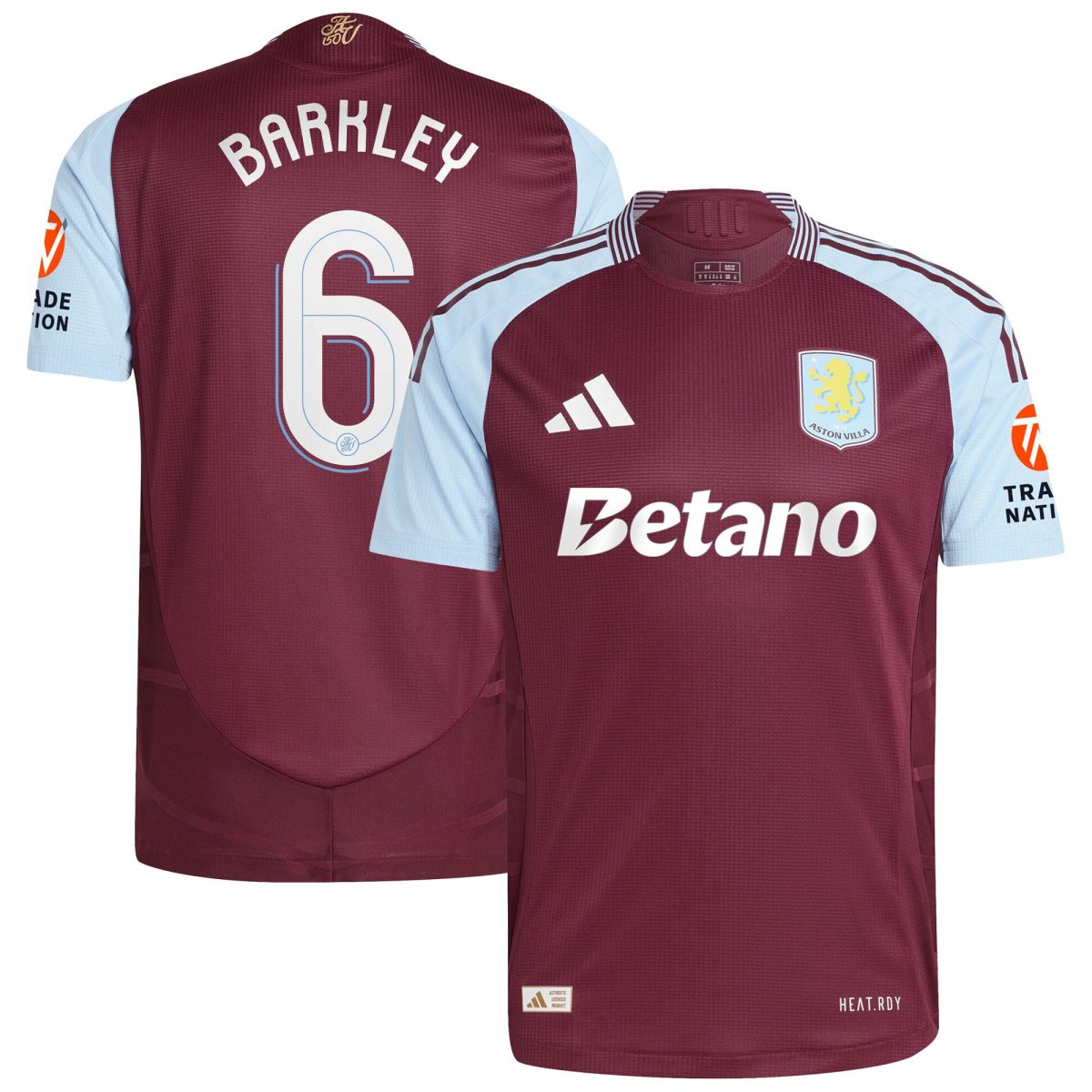 aston villa adidas home authentic shirt 2024-25 with barkley 6 cup printing Collection | Official Aston Villa Shirts