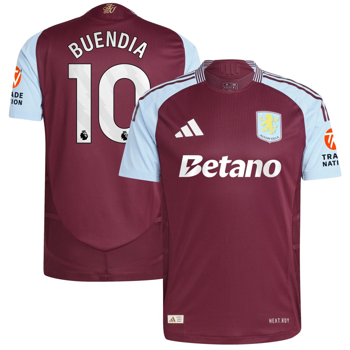 aston villa adidas home authentic shirt 2024-25 with buendia 10 printing Collection | Official Aston Villa Shirts