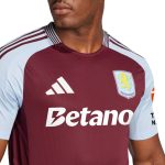 aston villa adidas home authentic shirt 2024-25 with custom printing Collection | Official Aston Villa Shirts