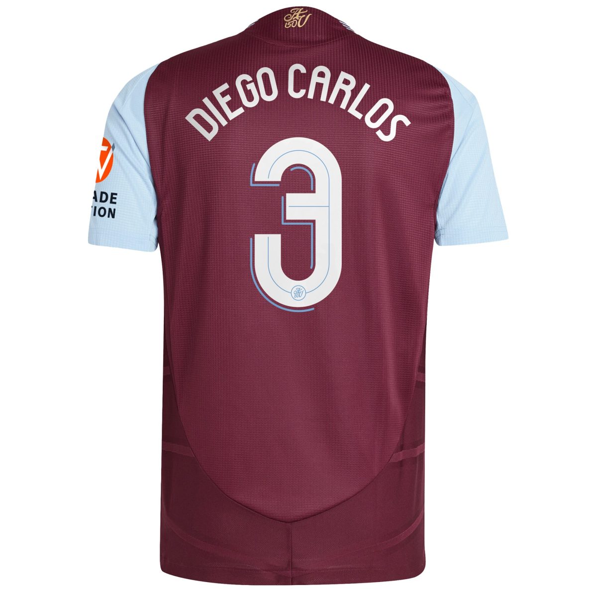 aston villa adidas home authentic shirt 2024-25 with diego carlos 3 cup printing Collection | Official Aston Villa Shirts