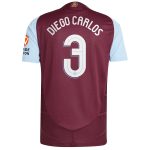 aston villa adidas home authentic shirt 2024-25 with diego carlos 3 cup printing Collection | Official Aston Villa Shirts
