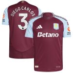 aston villa adidas home authentic shirt 2024-25 with diego carlos 3 printing Collection | Official Aston Villa Shirts