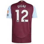 aston villa adidas home authentic shirt 2024-25 with digne 12 printing Collection | Official Aston Villa Shirts
