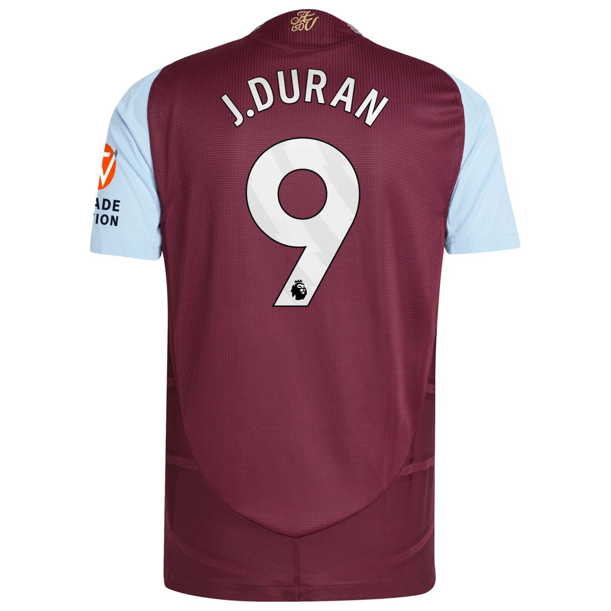 aston villa adidas home authentic shirt 2024-25 with j.duran 9 printing Collection | Official Aston Villa Shirts