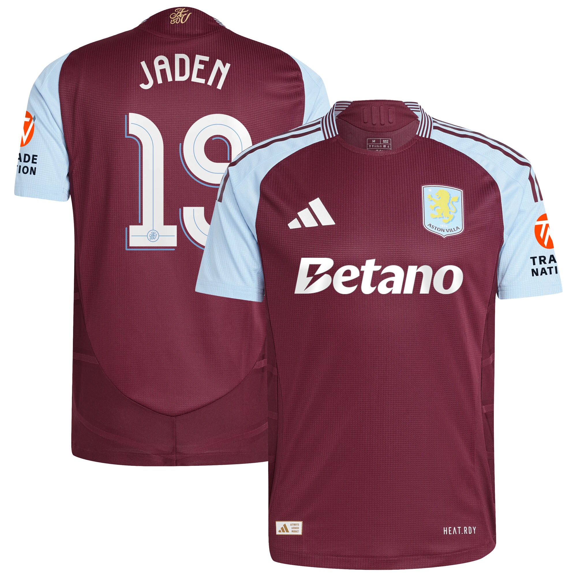 aston villa adidas home authentic shirt 2024-25 with jaden 19 cup printing Collection | Official Aston Villa Shirts