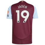 aston villa adidas home authentic shirt 2024-25 with jaden 19 printing Collection | Official Aston Villa Shirts