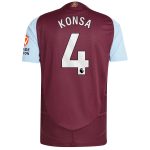 aston villa adidas home authentic shirt 2024-25 with konsa 4 printing Collection | Official Aston Villa Shirts