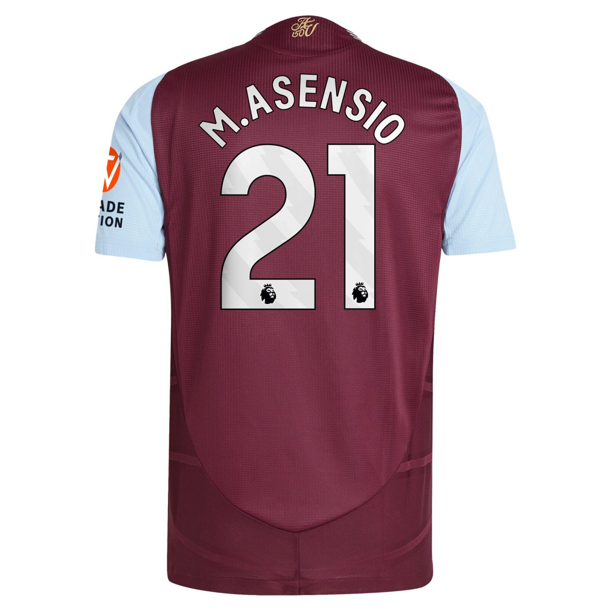 aston villa adidas home authentic shirt 2024-25 with m.asensio 21 printing Collection | Official Aston Villa Shirts