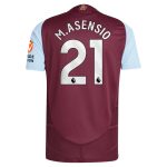aston villa adidas home authentic shirt 2024-25 with m.asensio 21 printing Collection | Official Aston Villa Shirts