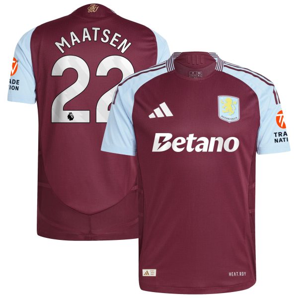 aston villa adidas home authentic shirt 2024-25 with maatsen 22 printing Collection | Official Aston Villa Shirts
