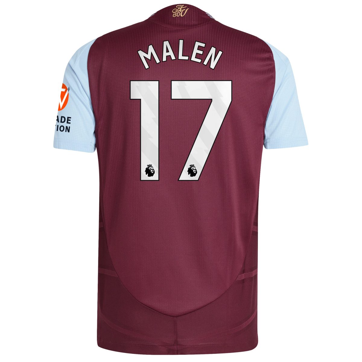 aston villa adidas home authentic shirt 2024-25 with malen 17 printing Collection | Official Aston Villa Shirts