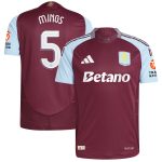 aston villa adidas home authentic shirt 2024-25 with mings 5 cup printing Collection | Official Aston Villa Shirts