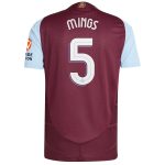 aston villa adidas home authentic shirt 2024-25 with mings 5 cup printing Collection | Official Aston Villa Shirts