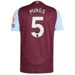 aston villa adidas home authentic shirt 2024-25 with mings 5 printing Collection | Official Aston Villa Shirts