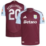 aston villa adidas home authentic shirt 2024-25 with nedeljković 20 cup printing Collection | Official Aston Villa Shirts