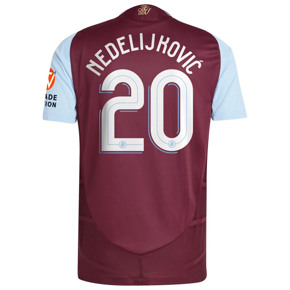 aston villa adidas home authentic shirt 2024-25 with nedeljković 20 cup printing Collection | Official Aston Villa Shirts