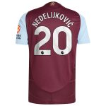 aston villa adidas home authentic shirt 2024-25 with nedeljković 20 printing Collection | Official Aston Villa Shirts