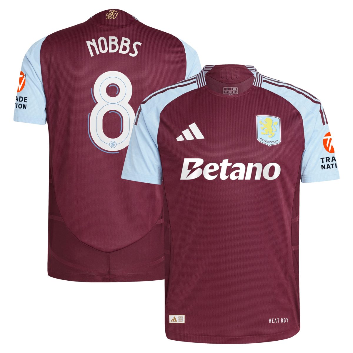 aston villa adidas home authentic shirt 2024-25 with nobbs 8 cup printing Collection | Official Aston Villa Shirts
