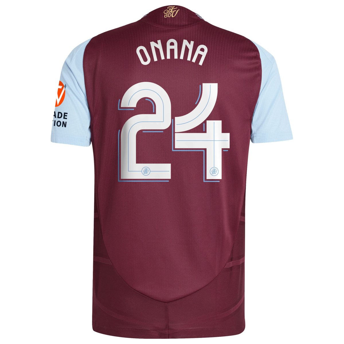 aston villa adidas home authentic shirt 2024-25 with onana 24 cup printing Collection | Official Aston Villa Shirts