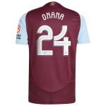 aston villa adidas home authentic shirt 2024-25 with onana 24 cup printing Collection | Official Aston Villa Shirts