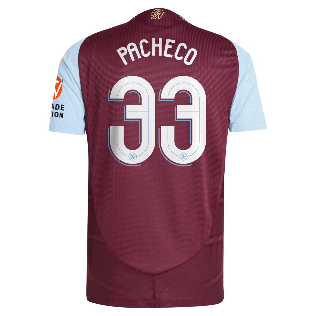 aston villa adidas home authentic shirt 2024-25 with pacheco 33 cup printing Collection | Official Aston Villa Shirts