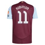 aston villa adidas home authentic shirt 2024-25 with robinson 11 cup printing Collection | Official Aston Villa Shirts