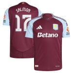 aston villa adidas home authentic shirt 2024-25 with salmon 17 cup printing Collection | Official Aston Villa Shirts