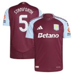 aston villa adidas home authentic shirt 2024-25 with staniforth 5 cup printing Collection | Official Aston Villa Shirts