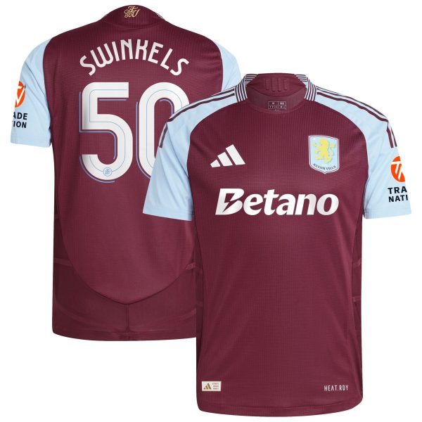 aston villa adidas home authentic shirt 2024-25 with swinkels 50 cup printing Collection | Official Aston Villa Shirts