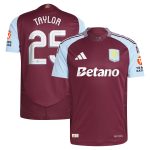 aston villa adidas home authentic shirt 2024-25 with taylor 25 cup printing Collection | Official Aston Villa Shirts