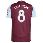 aston villa adidas home authentic shirt 2024-25 with tielemans 8 cup printing Collection | Official Aston Villa Shirts