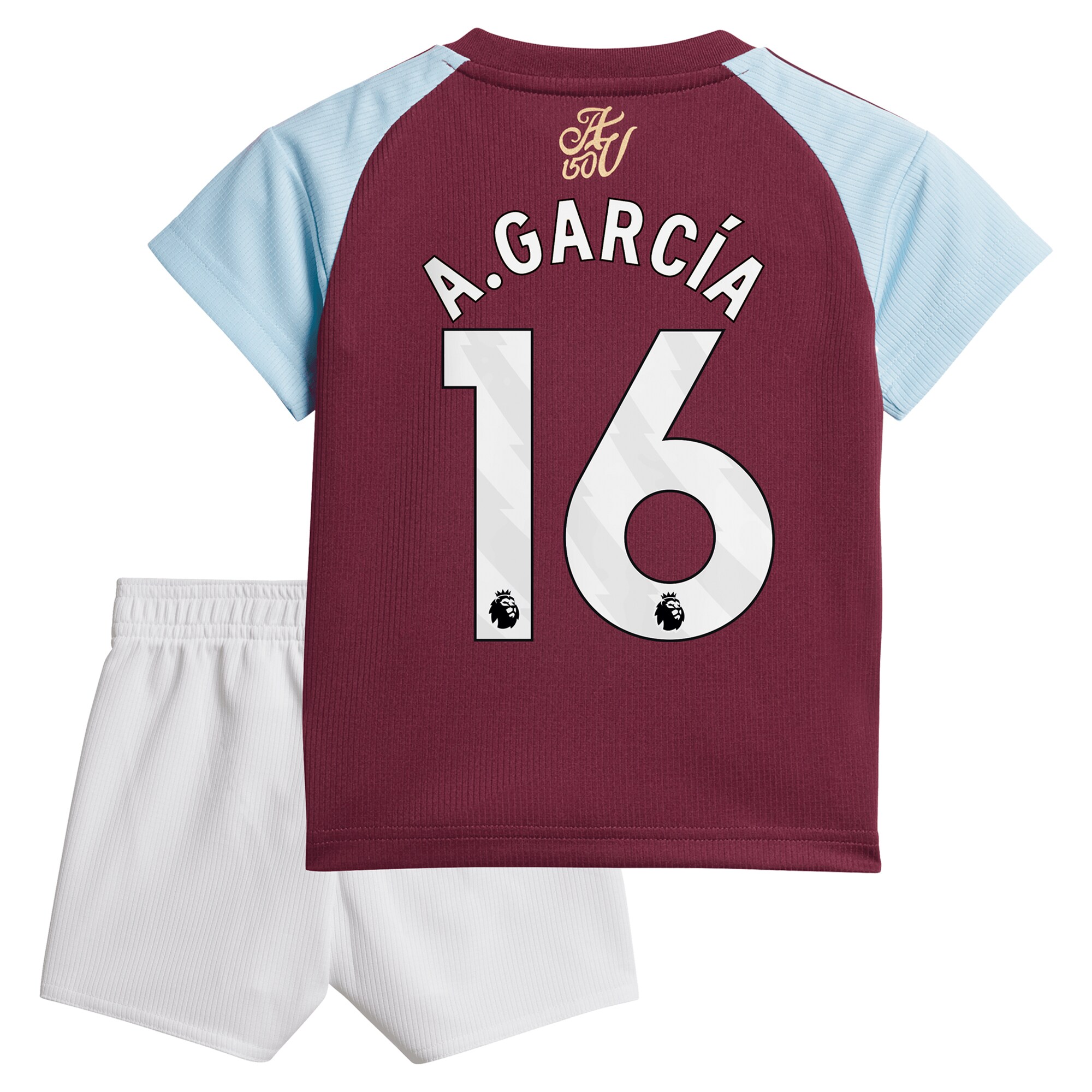 aston villa adidas home baby kit 2024-25 with a.garcía 16 printing Collection | Official Aston Villa Shirts